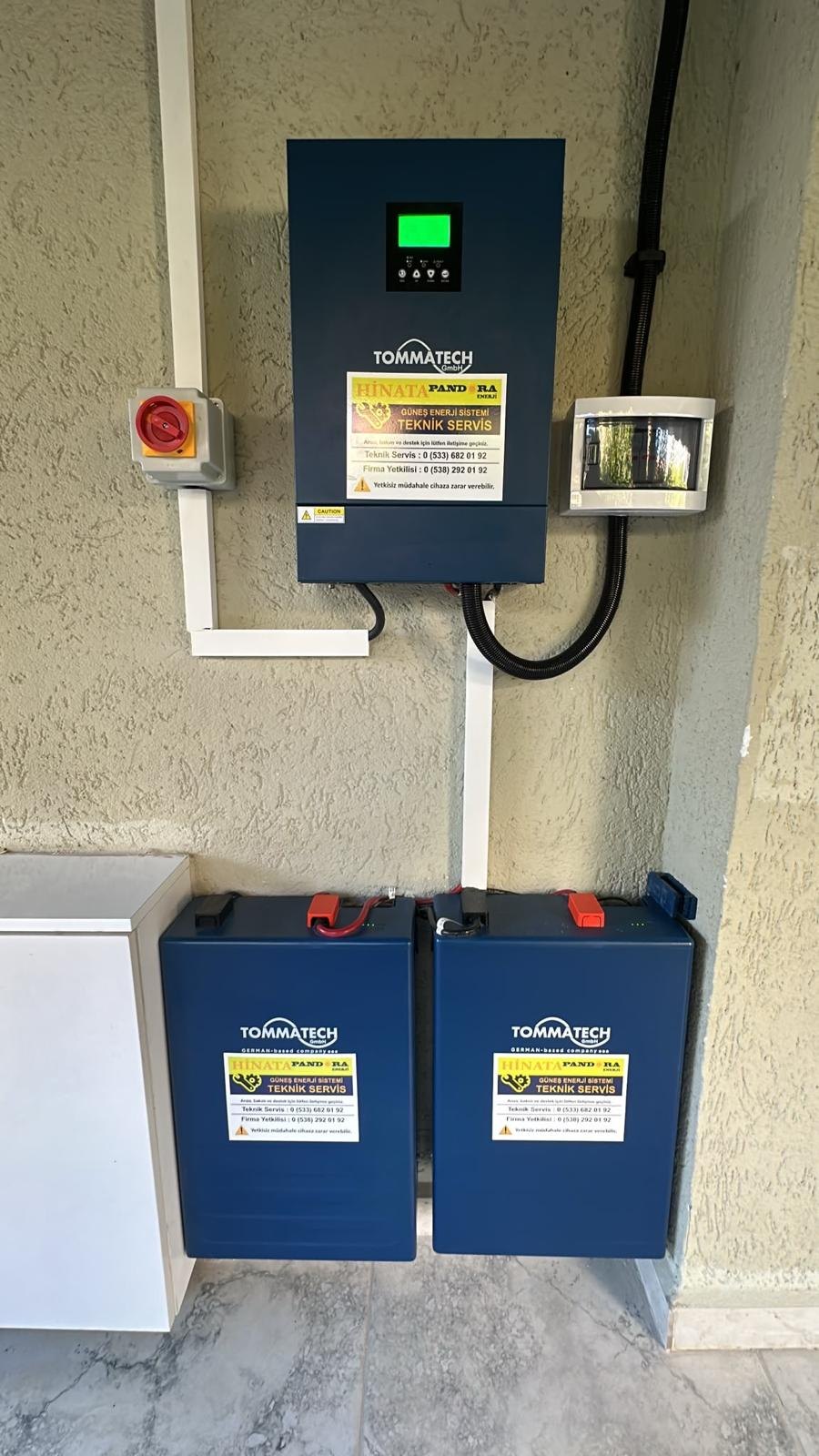 Pandora Enerji kurulumu — inverter ve lityum batarya sistemi, fotoğraf 12
